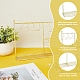 SUPERFINDINGS Goldenrod Doll Garment Rack with Hangers 1pc Iron Doll Clothes Storage Display Rack and 8pcs Mini Coat Hangers Miniature Doll Wardrobe Furniture Accessories for Pets Dollhouse Supplies ODIS-FH0001-14B-4