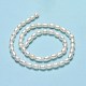 Fili di perle di perle d'acqua dolce coltivate naturali PEAR-J006-13B-01-3