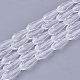 Transparent Glass Beads Strands GLAA-T009-004H-1