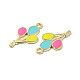 Pendentifs d'émail en alliage&nbsp;ENAM-B050-10G-05-3