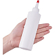 BENECREAT 8 Pack 6.8 Ounce(200ml) White Plastic Squeeze Dispensing Bottles with Red Tip Caps - Good For Crafts DIY-BC0009-06-4