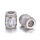 Platinierte 925 europäische Perlen aus Sterlingsilber OPDL-L017-033C-2