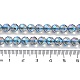 Fili di perline di cristallo di quarzo sintetico elettrolitico G-Z038-A02-01FR-1-5