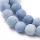 Aventurine bleue naturelle chapelets de perles rondes G-M248-6mm-01B-3