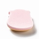 豚をテーマにした不透明樹脂デコデンカボション  ジュエリー作成用のかわいい豚の食べ物デコデンカボション  饅頭  レモンシフォン  22.5x23.5x8mm RESI-I057-A08-2