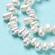 Fili di perle di perle d'acqua dolce coltivate naturali PEAR-E019-11-4