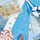Olycraft168pcs海をテーマにした樹脂フィラー合金樹脂充填工芸品ネイルアート装飾アクセサリージュエリー作り7.5x6x1.5mm MRMJ-OC0002-62-5