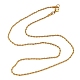 Trendy Men's 304 Stainless Steel Rope Chain Necklaces NJEW-M072-F-01-4