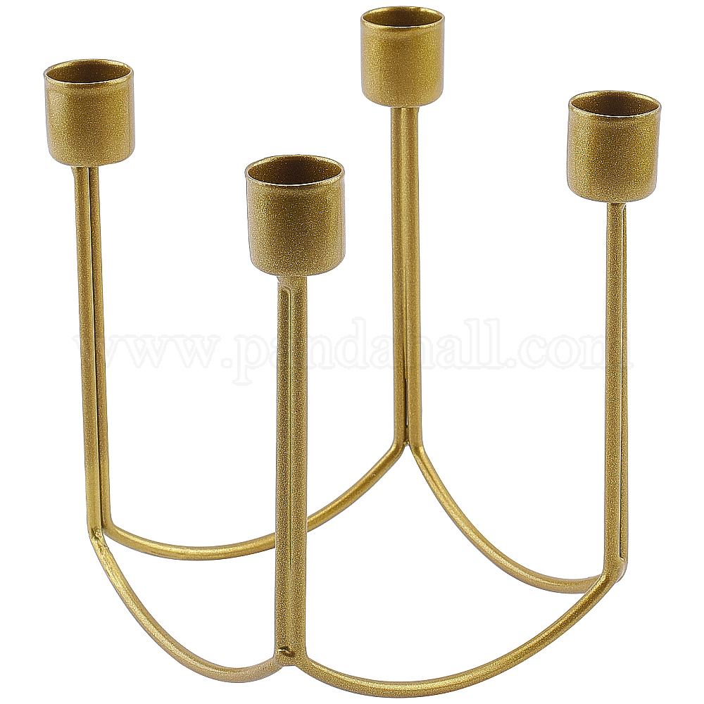 Wholesale CRASPIRE Candle Holders Gold for Candle Candlesticks Metal 4