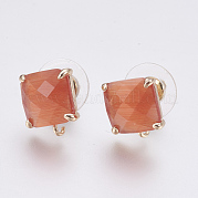 Серьги из граненого стекла GLAA-F084-C01