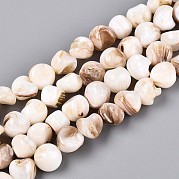 Нити бусин из натуральных пресноводных ракушек SSHEL-N040-15