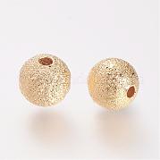 Perles en laiton texturées KK-R037-189G