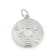 Латунные микропаве прозрачные подвески с фианитом KK-G522-30P