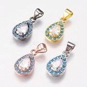 Латунные микро проложить кубического циркония подвески KK-I614-063