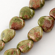 Природные Unakite шарик нити G-R190-20mm-05