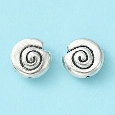 Perles de coquillage alliage d'escargot de style tibétain X-TIBEB-5570-AS-LF