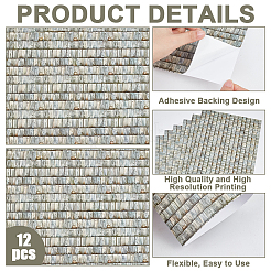 Carta da parati in carta modello mini&nbsp;DIY-WH0899-891E
