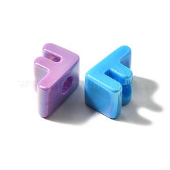 Placage uv perles européennes acryliques opaques&nbsp;SACR-Z007-01F