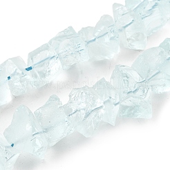 Stränge aus Glasimitat-Aquamarinperlen&nbsp;G-I283-F29