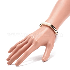 Bracciale elasticizzato con perline in tubo curvo acrilico per donna&nbsp;BJEW-JB08438-03