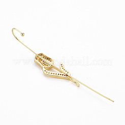 Boucle d'oreille fleur de tulipe&nbsp;EJEW-N099-008-NF