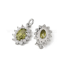 Pendentifs en laiton Shegrace sertis de micro-pavés de zircone cubique&nbsp;XGRQ2O929-446D-P