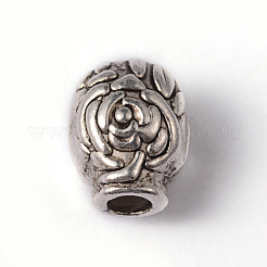 Schädel tibetischen Stil Legierungskorne&nbsp;PALLOY-ZN-61091-RS