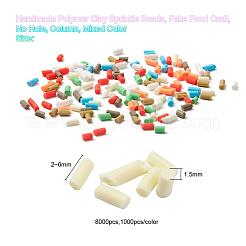 8000 Stück handgefertigte Streusel aus Polymerclay in 8 Farben&nbsp;CLAY-YW0001-13C
