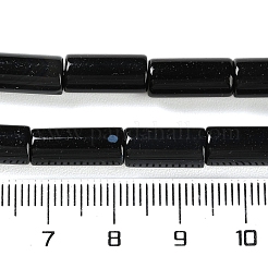 Fili di perline di onice nero naturale (tinti e riscaldati).&nbsp;G-NH0019-A01-01