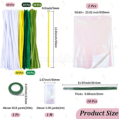 DIY Chenille-Stiel-Lametta-Girlanden-Bastelsets&nbsp;DIY-SC0033-14C