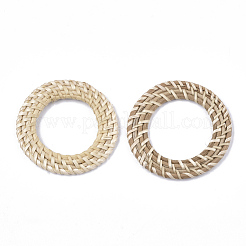 Anelli di maglia intrecciati a mano canna / rattan&nbsp;WOVE-T006-035