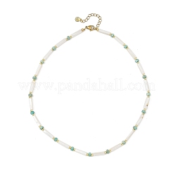 Collares con cuentas de hematita sintética no magnética galvanizada redonda&nbsp;NJEW-JN06552