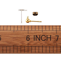 Messing Ohrstecker Zubehör&nbsp;KK-TA0007-78