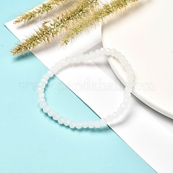 Braccialetto elasticizzato con perline rondelle in vetro sfaccettato per bambino&nbsp;BJEW-JB06807-19