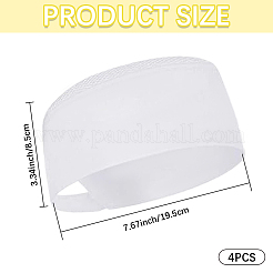 Verstellbare Kochmütze aus Polyester&nbsp;AJEW-WH20064-27A