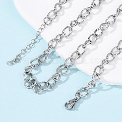 6 mm dicke kubanische Gliederkette aus 304 Edelstahl für Damen&nbsp;NJEW-B145-01P