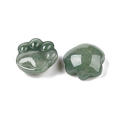 Figuras con estampado de pata de gato de aventurina verde natural&nbsp;DJEW-N003-03H