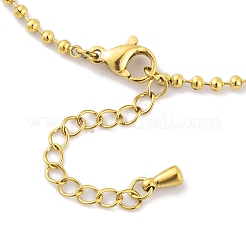 Ionenplattierung (IP) 304 Edelstahlketten Fußkettchen&nbsp;AJEW-H148-10A-G