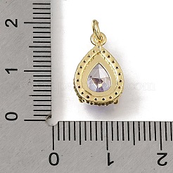 Messing Glas-Anhänger&nbsp;KK-C262-49G