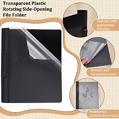 5 sac de classeur rotatif en plastique transparent à ouverture latérale&nbsp;AJEW-WA0002-01