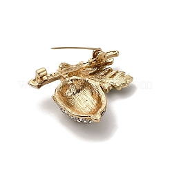 Legierung Rhinestone-Brosche&nbsp;JEWB-K027-02G