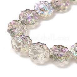 Trasparenti perle di vetro placca fili&nbsp;GLAA-G098-04A