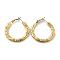 201 orecchini a cerchio in acciaio inossidabile&nbsp;EJEW-P304-10G