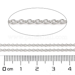Anlaufschutz rhodinierte 925 Sterling Silber Kabelketten&nbsp;LS-STER-E072-02P-05