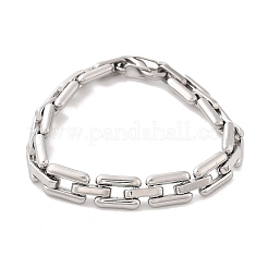Bracelets à maillons rectangulaires en acier inoxydable 304 pour femmes et hommes&nbsp;BJEW-F488-30P-02
