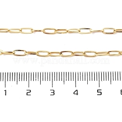 Ionenbeschichtung (IP) 304 Edelstahl Büroklammer Kette Halskette für Frauen&nbsp;NJEW-G097-14G