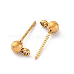 Boucles d'oreilles à tige en acier inoxydable 304&nbsp;STAS-Z035-01G01-H