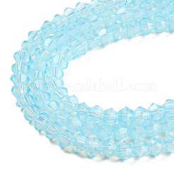 Peinture de cuisson perles de verre transparentes brins&nbsp;DGLA-F029-J2mm-10