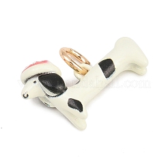 Pendentifs en acier inoxydable 304 émaillés&nbsp;STAS-L312-01G-03