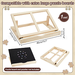 Schreibtisch-Buchständer aus Holz mit einstellbaren Winkeln&nbsp;AJEW-WH0270-399